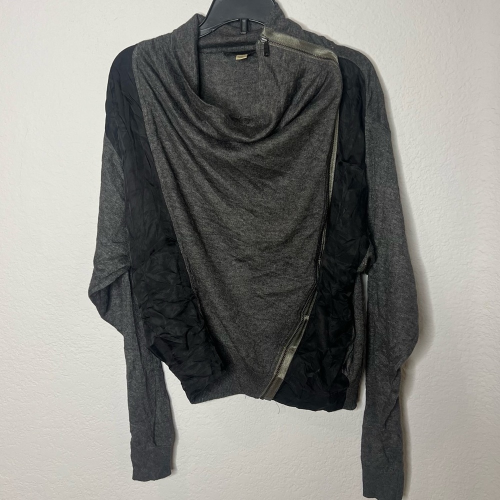 Diesel Light weight wool zip Bomber Sweater